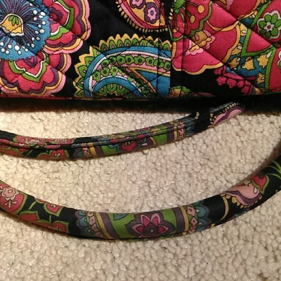 Vera Bradley Colorful Paisley Floral Design Purse - Picture 6 of 8